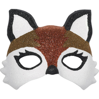 Kids' Glitter Fox Mask Front_Flat