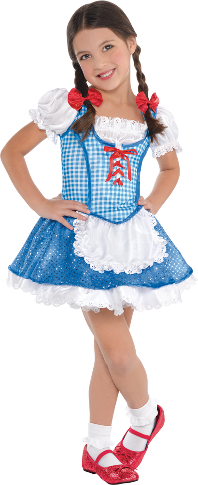 Toddler The Wizard of Oz Dorothy Blue Dress with Bows & Socks Halloween ...