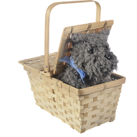 The Wizard of Oz Picnic Basket with Toto Dog, Tan/Black, One Size, Wearable Costume Prop for Halloween