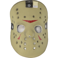 Masque de hockey Jason Voorhees, Le vendredi 13, beige, taille unique, accessoire de costume à porter pour l'Halloween