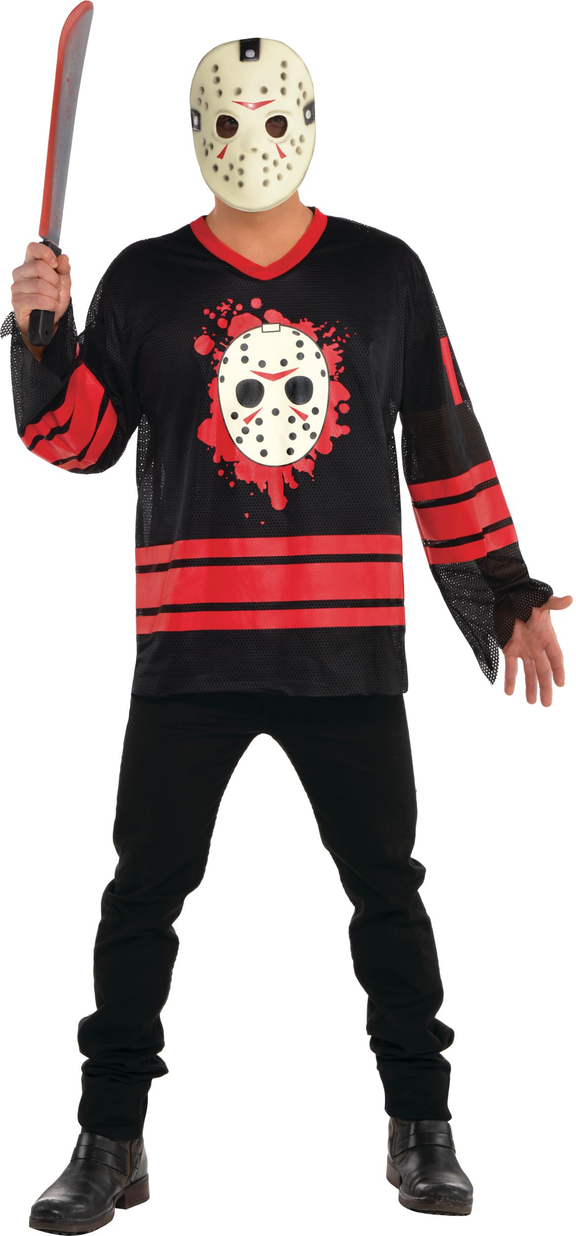 Adult Friday the 13th Jason Voorhees Mesh Jersey Hockey Mask