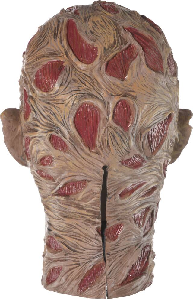 A Nightmare on Elm Street Freddy Krueger Burn Scars Mask, Brown, One Size, Wearable Costume Accessory for Halloween Back_Flat