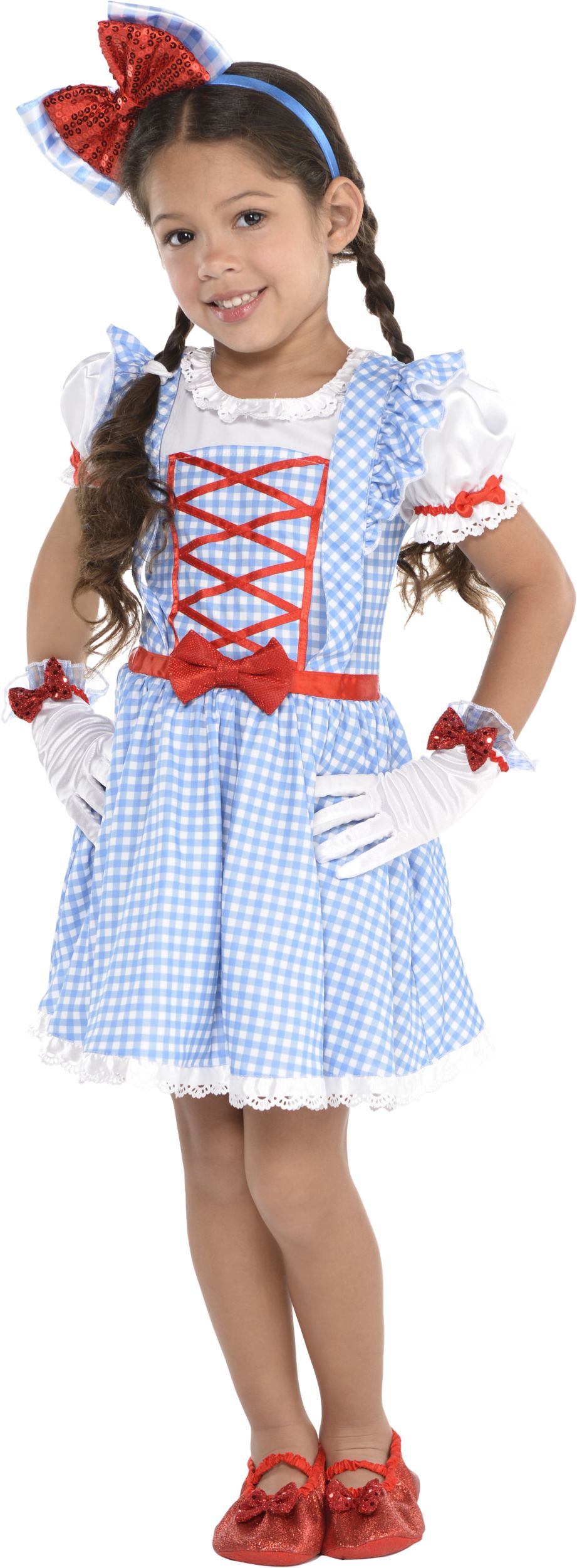 Wizard of Oz Kids' Dorothy Dress Front_Angled_Left