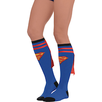 Bas au genou Supergirl pour adulte – Superman Front_Angled_Left