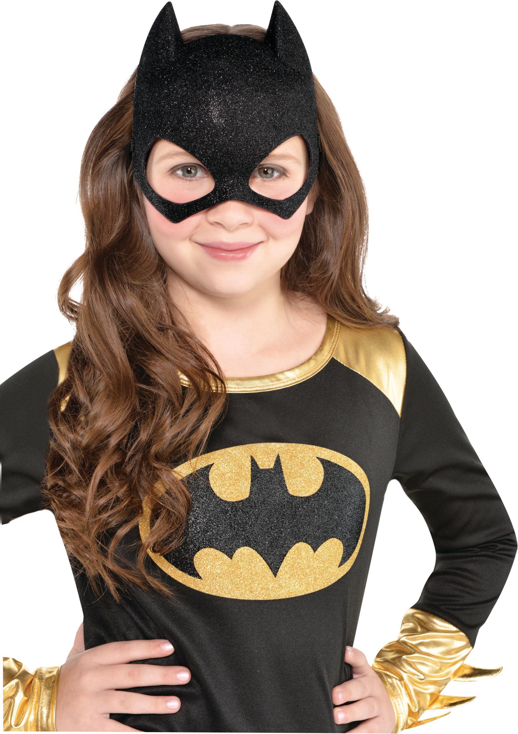 Batman Kids' Glitter Batgirl Mask CloseUp