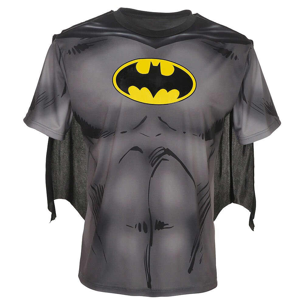 Batman T-Shirt Halloween Costume with Cape, Adult, More Options Available |  Party City