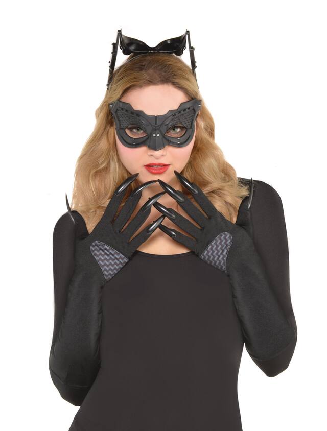 Dark Knight Rises Adult Catwoman Costume Accessory Kit, 3-pc Front_Flat