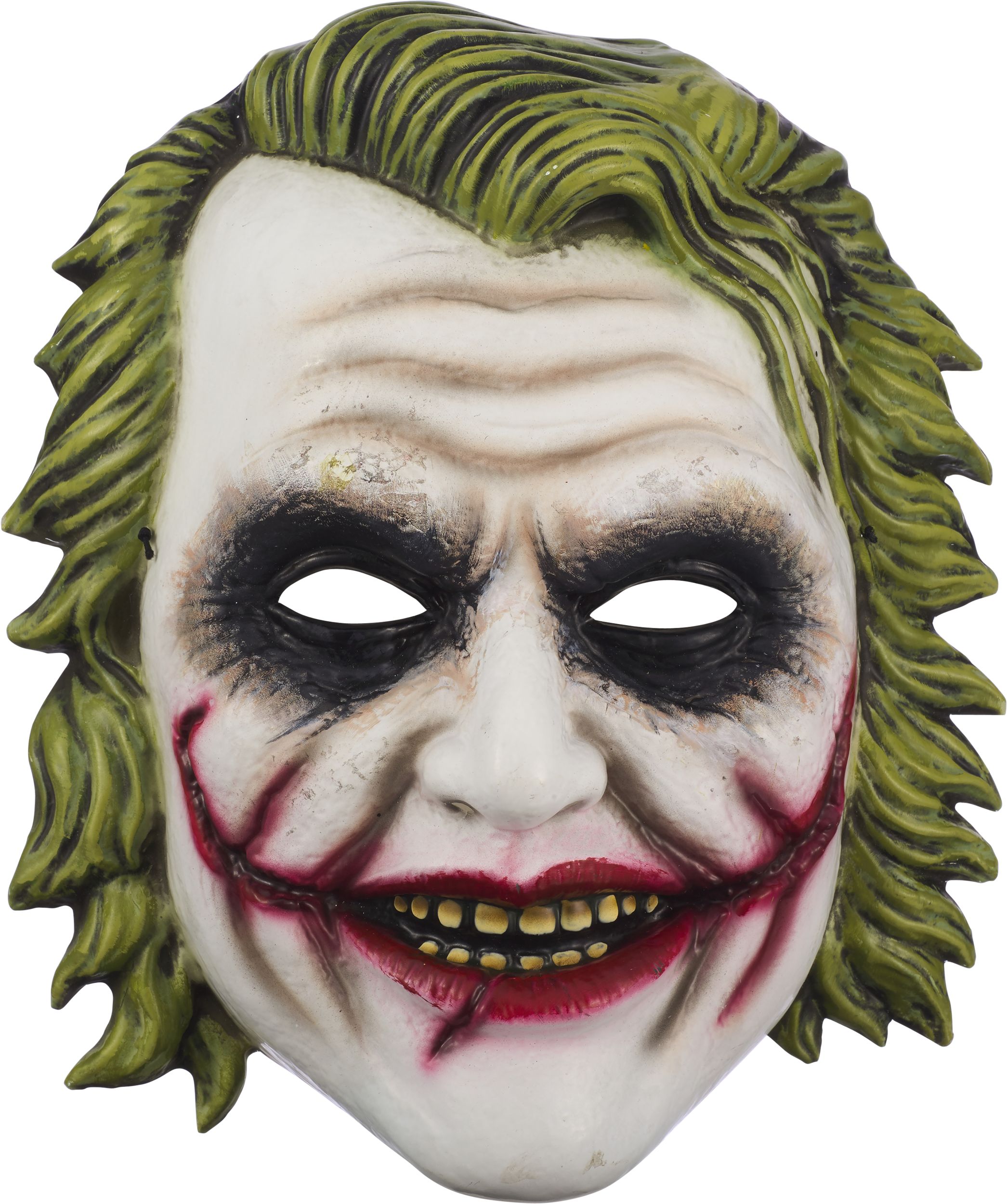 DC The Dark Knight Joker Plastic Mask, Green/White, One Size, Wearable ...