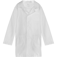 Blouse de laboratoire pour enfant, blanc, taille universelle, accessoire de costume à porter pour l'Halloween Front_Flat