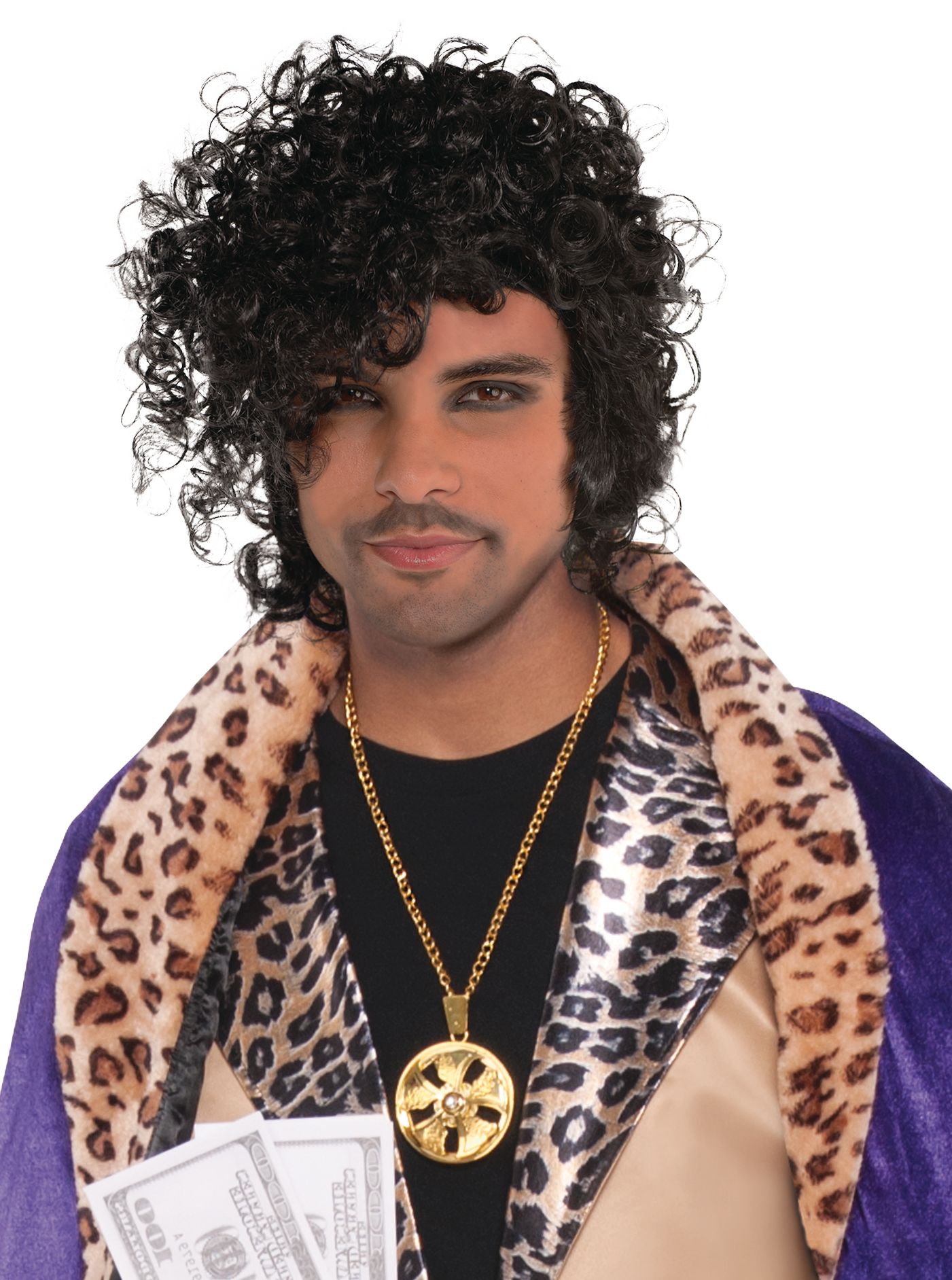 Pop Star Halloween Costume Wig Front_Flat