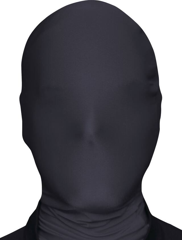 MorphMask, Black, Adult, One Size Front_Flat
