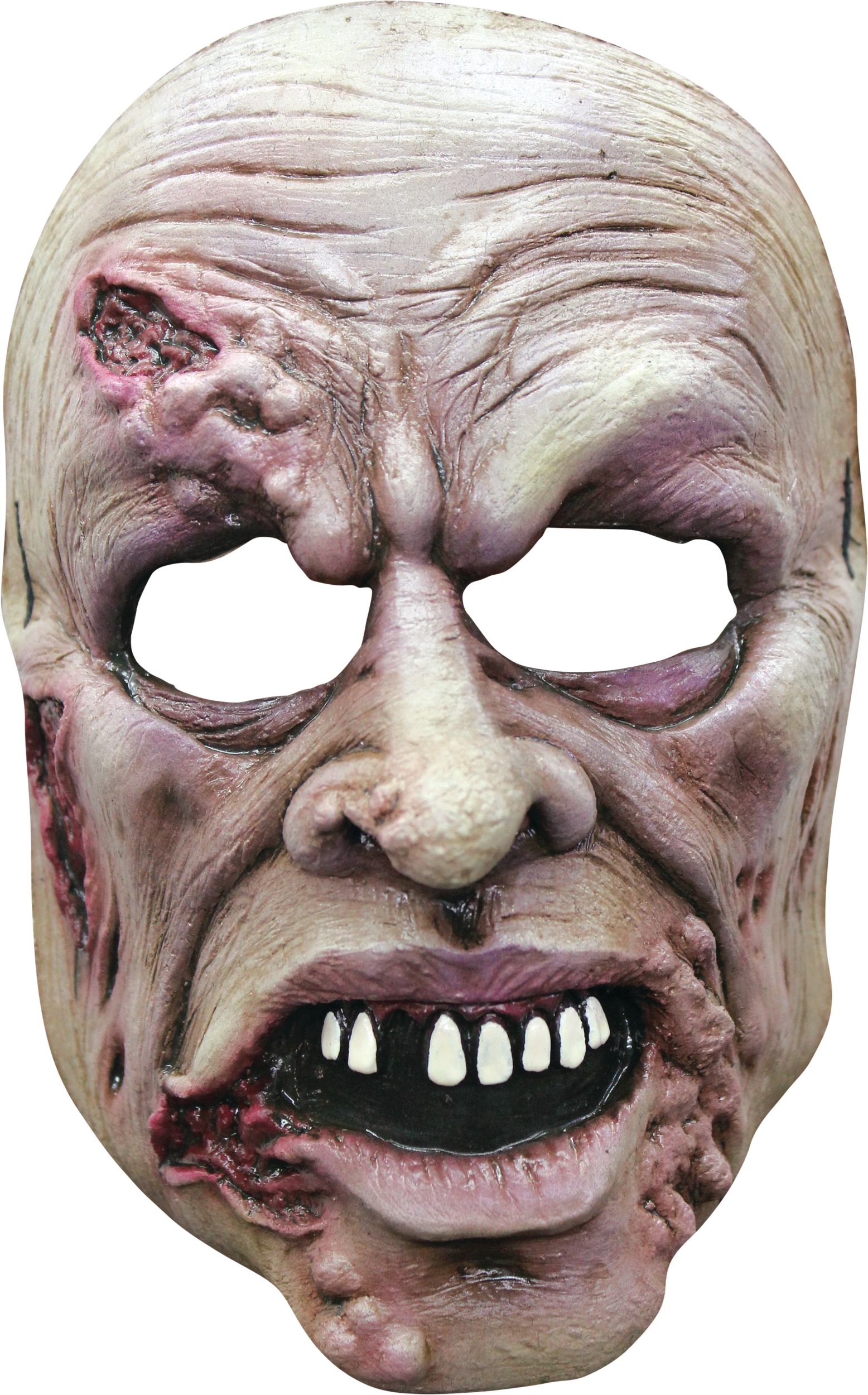 Fleshy Zombie Mask Front_Flat