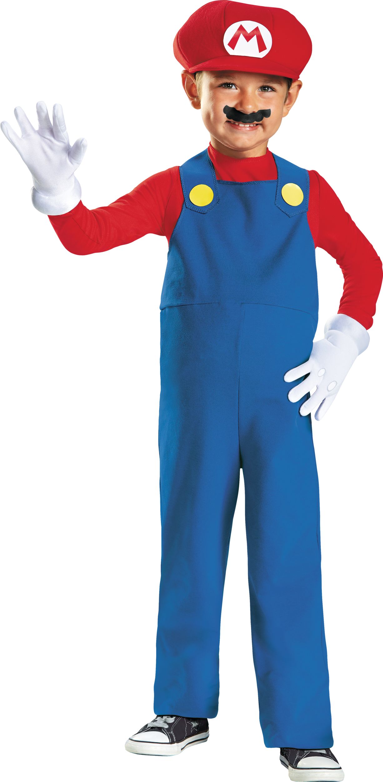 Super Mario Brothers Child Mario Costume, Blue/Red, More Options Available