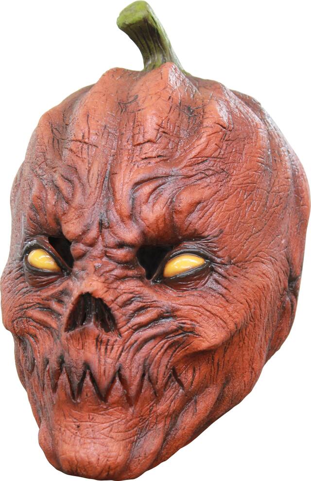 Pumpkin Head Mask Front_Angled_Left