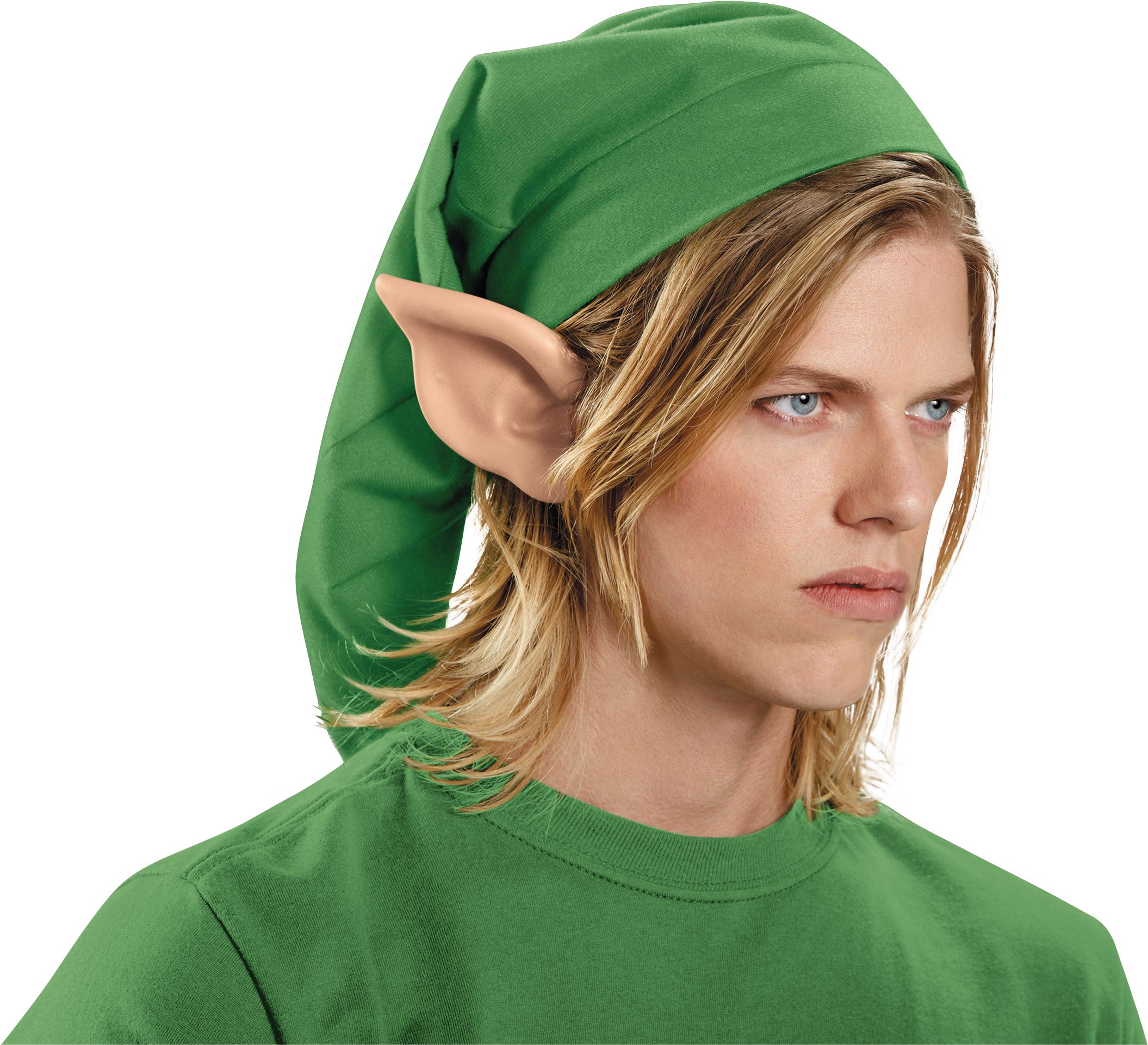 NintendoThe Legend of Zelda Link Elf Pointy Ears, Beige, One Size, 2-pk, Wearable Costume Accessories for Halloween Front_Angled_Right
