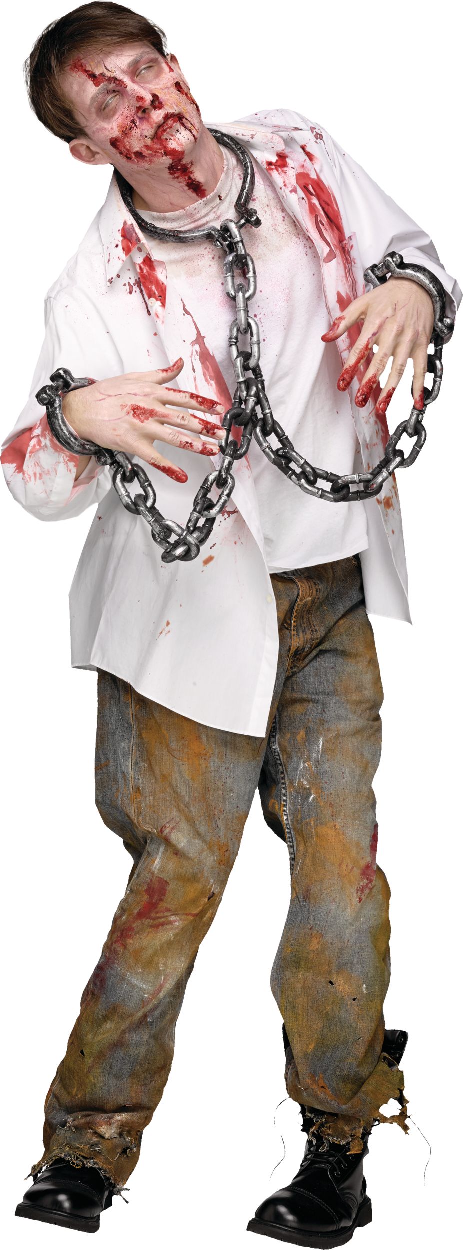 Neck Wrist Shackles Party Prop Front_Angled_Right