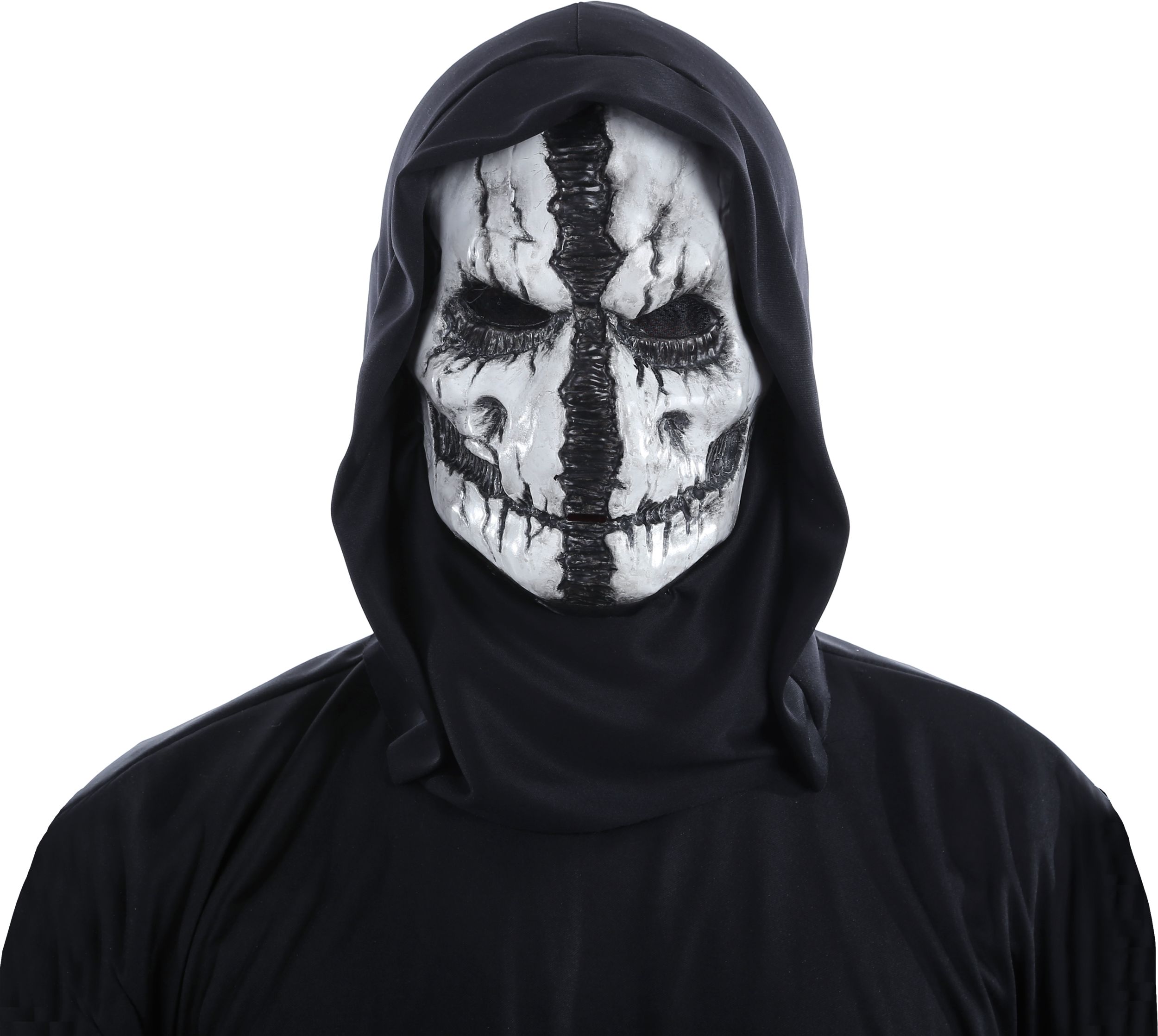 Grim Reaper Mask with Hood Front_Flat