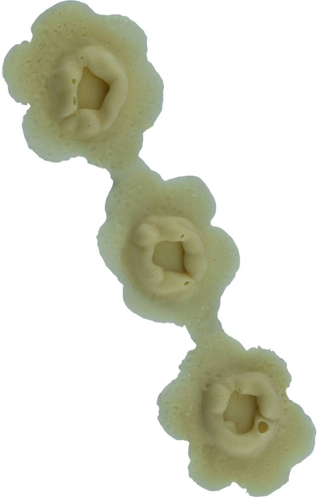 Fake Bullet Hole Wound Prosthetics, Beige, One Size, 3-pk, Wearable Costume Accessories for Halloween Front_Angled_Right