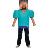 Kids' Minecraft Steve Blue Block-Shape Tunic with Mask Halloween Costume, Assorted Sizes Front_Flat