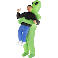 Adult Alien Green Inflatable Halloween Costume, One Size