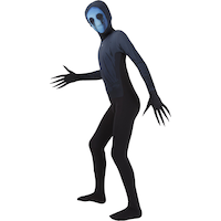 Costume Jack sans yeux, enfants, combinaison noire avec masque et gants, tailles variées Composite_or_Mixed