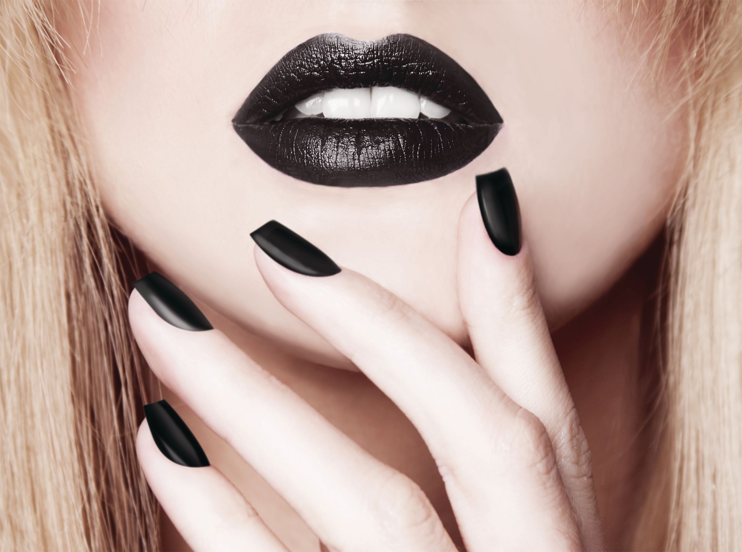 Ongles élégants, noirs, paq. 24 Composite_or_Mixed