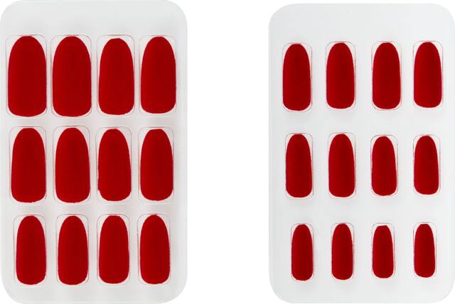 Elegant Red Nails, 24-pk Front_Flat