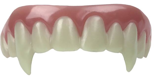 Upper Vampire Halloween Costume Accessory Fangs Front_Flat
