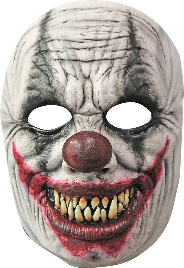 Masque de clown au sourire effrayant Front_Flat