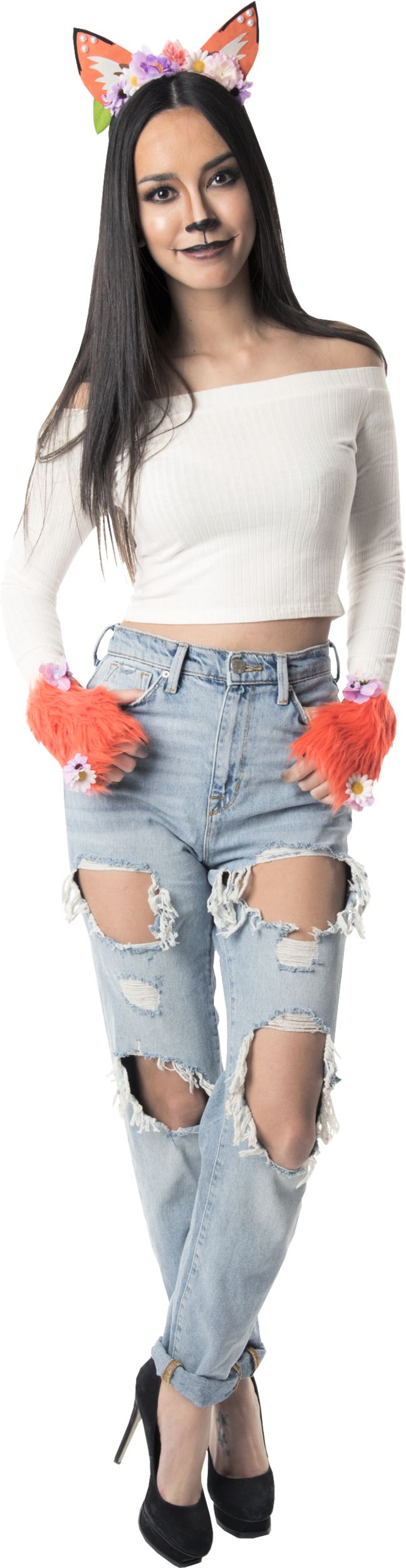 Women's Fox Costume Accessory Kit Front_Flat