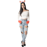 Women's Fox Costume Accessory Kit Front_Flat