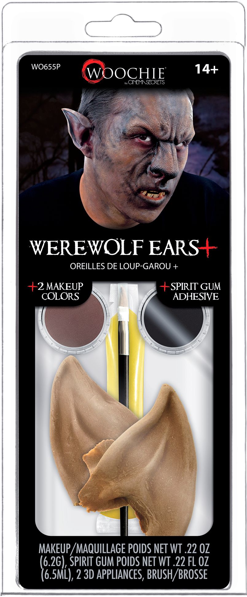 Maquillage de loup-garou brun Front_Flat