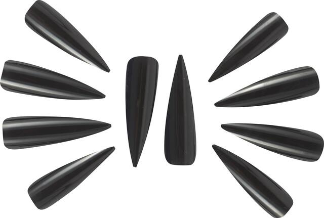 Black Witch Nails, 10-pk Front_Flat
