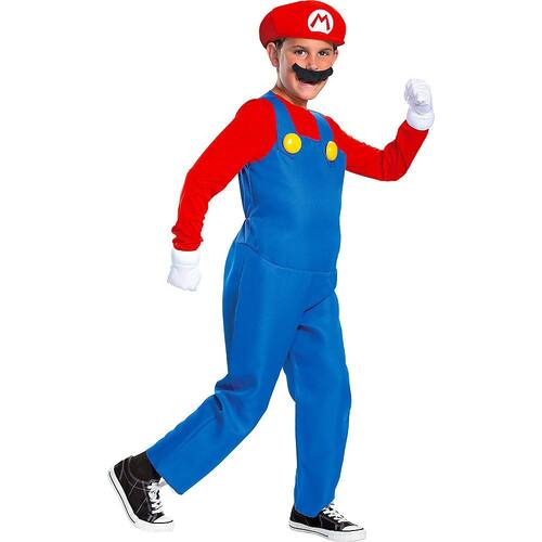 Super Mario Brothers Child Mario Costume, Blue/Red, More Options Available