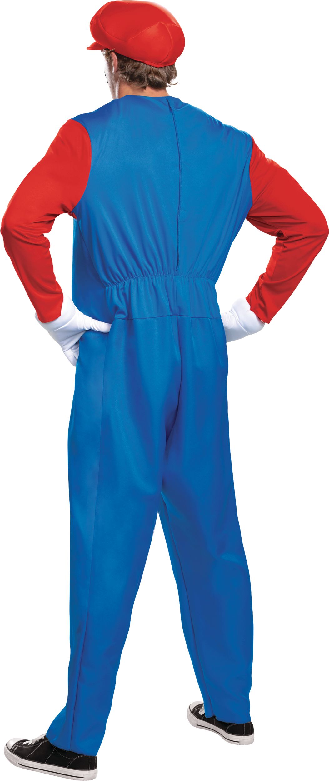 Costume Nintendo Super Mario Bros Mario, hommes, combinaison rouge avec chapeau/gants/moustache
