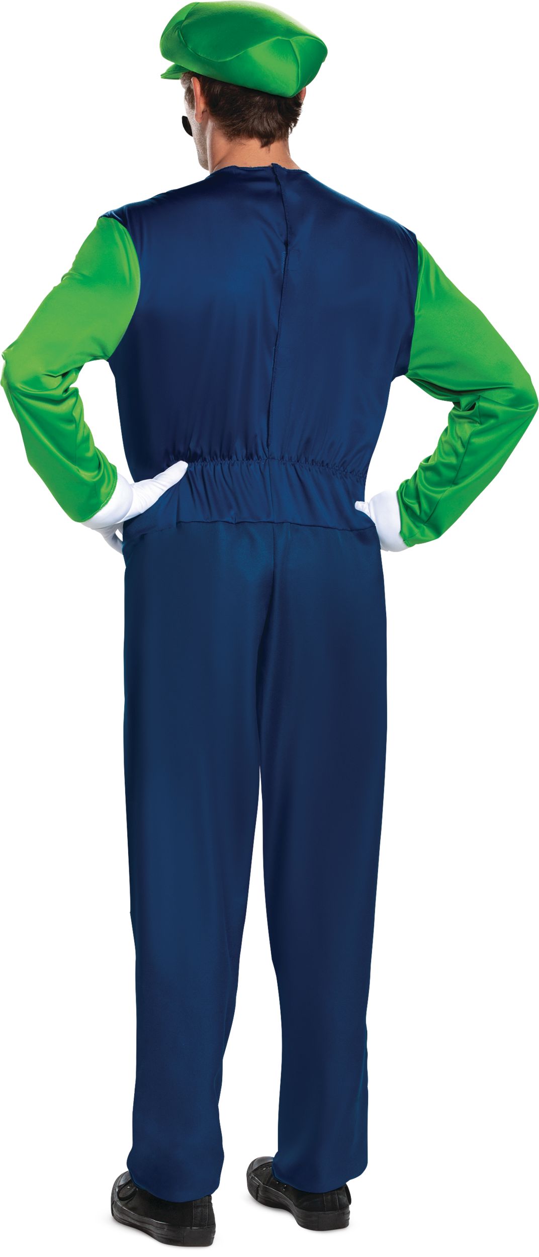Costume Mario Luigi Aomig - Déguisement Complet Avec Bonnet, Barbe Et Gants Pour Adulte Et Enfant