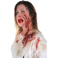 Prothèses de fausses plaies ouvertes Tinsley Transfers, rouge, taille unique, paq. 4, accessoires de costume à porter pour l'Halloween Composite_or_Mixed