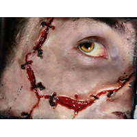 Prothèses de fausses cicatrices Tinsley Transfers, rouge, taille unique, paq. 2, accessoires de costume à porter pour l'Halloween CloseUp