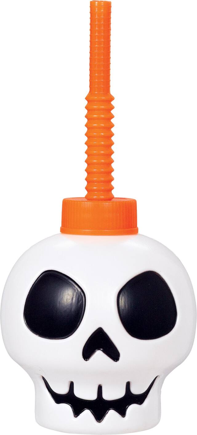 Skull Cup with Straw Front_Flat