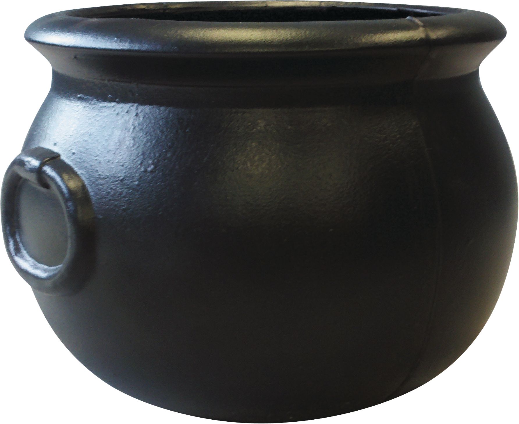 Black Cauldron Halloween Decor, 8-in Front_Angled_Right