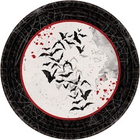 Dark Manor Dessert Plates, 8-pk Overhead_Flat