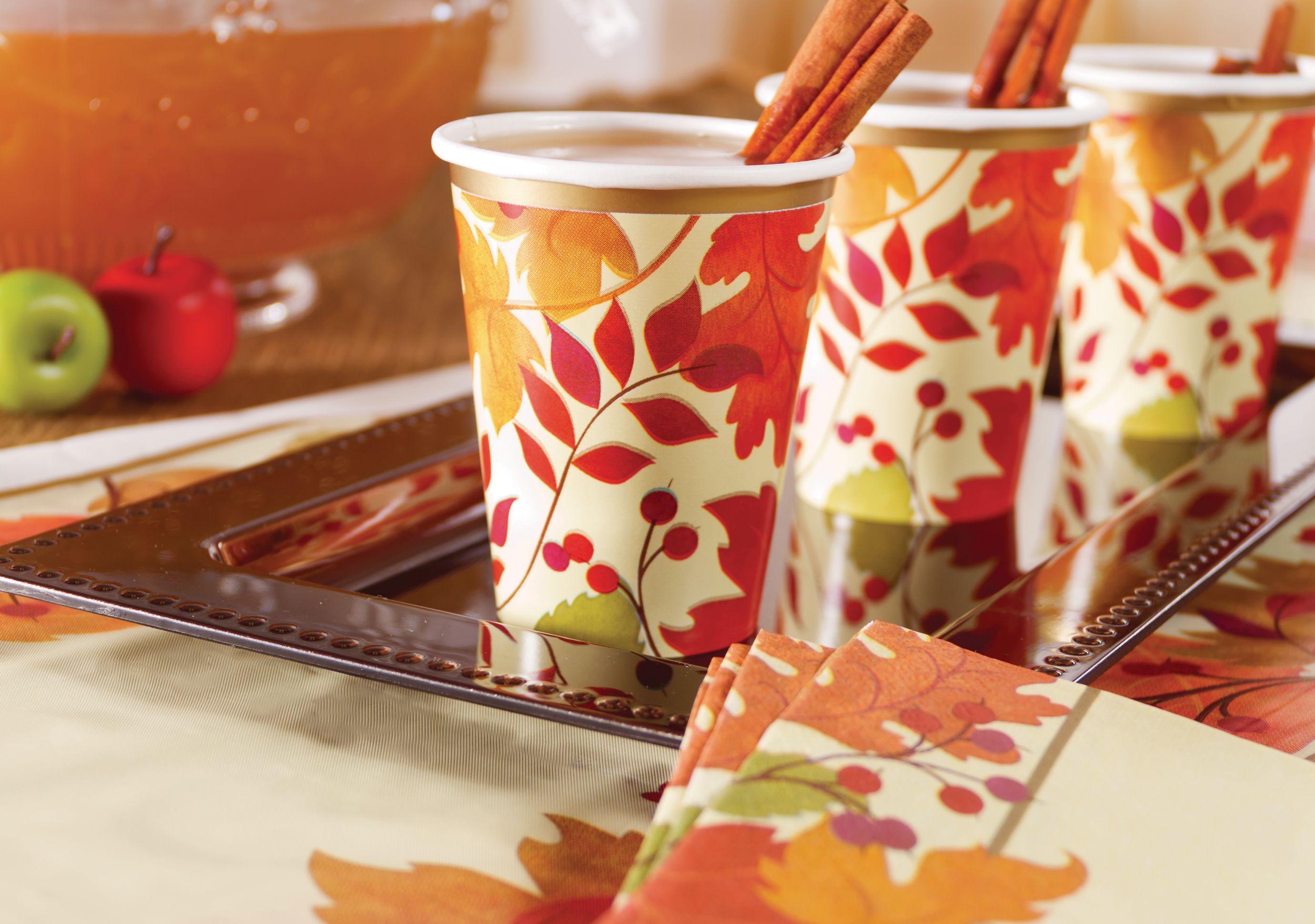 Festive Fall Dinner Plates, 18-pk Composite_or_Mixed