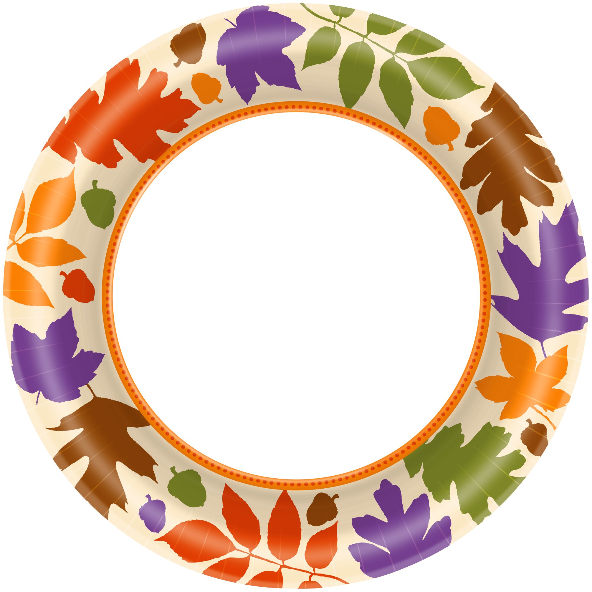 Autumn Warmth Dinner Plates, 40-pk Overhead_Flat