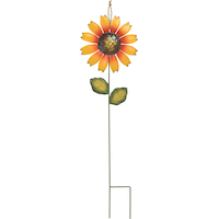 Sunflower Yard Stake, Yellow, 21-in, Outdoor Decoration for Fall Front_Flat