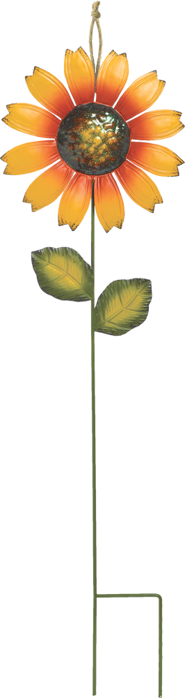 3 Superbes Décorations De Jardin En Forme De Tournesol En Métal – Idéal Pour La Pelouse, La Terrasse Ou Les Parterres