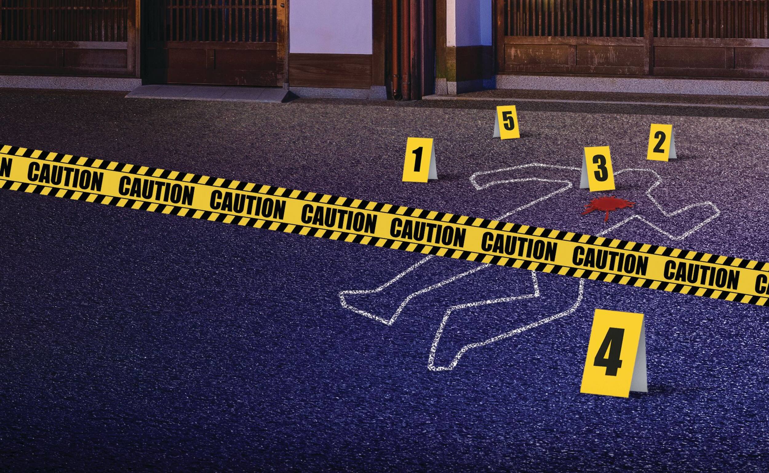 16 Pieces Halloween Crime Scene Decorations Kit Murder Mystery - Shop