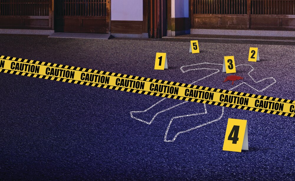 POLICE CRIME SCENE KIT Detective Murder Mystery Halloween Prop...
