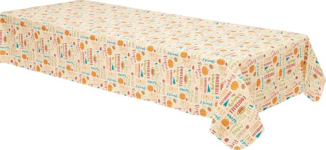 Fall Turkey Tablecloth Front_Angled_Right