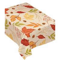 Fall Foliage Vinyl Table Cover Front_Angled_Right