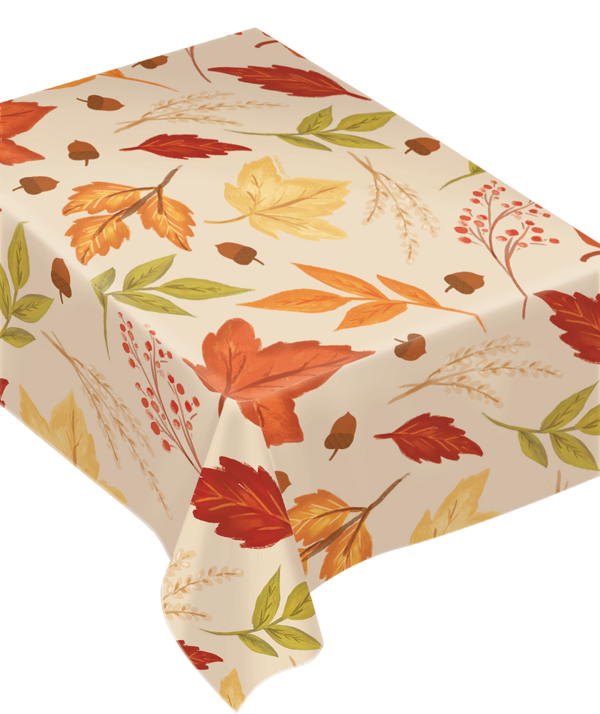 Fall Foliage Vinyl Table Cover Party City